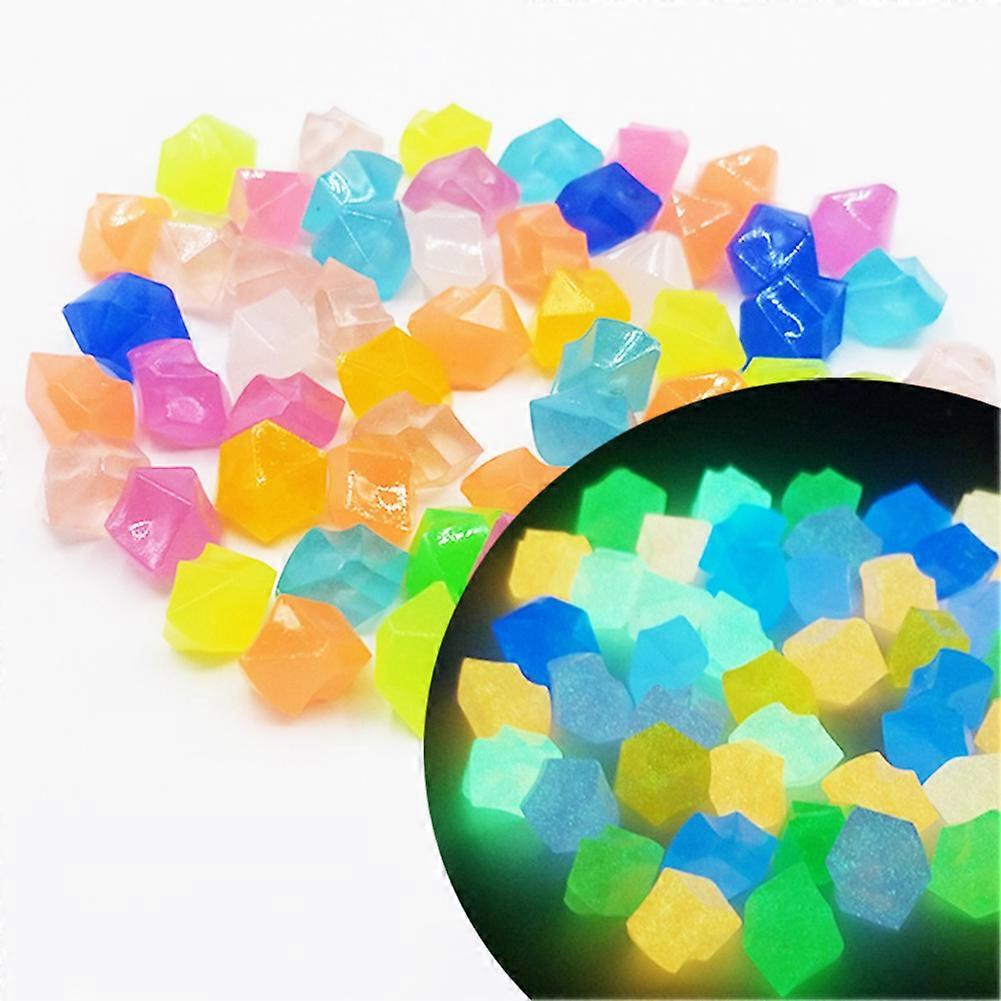300Pcs Glow Stones Glow in the Dark Pebbles Outdoor for Garden for Lawn Path Decor Decoration for Home Garden Aquarium Glow Rocks