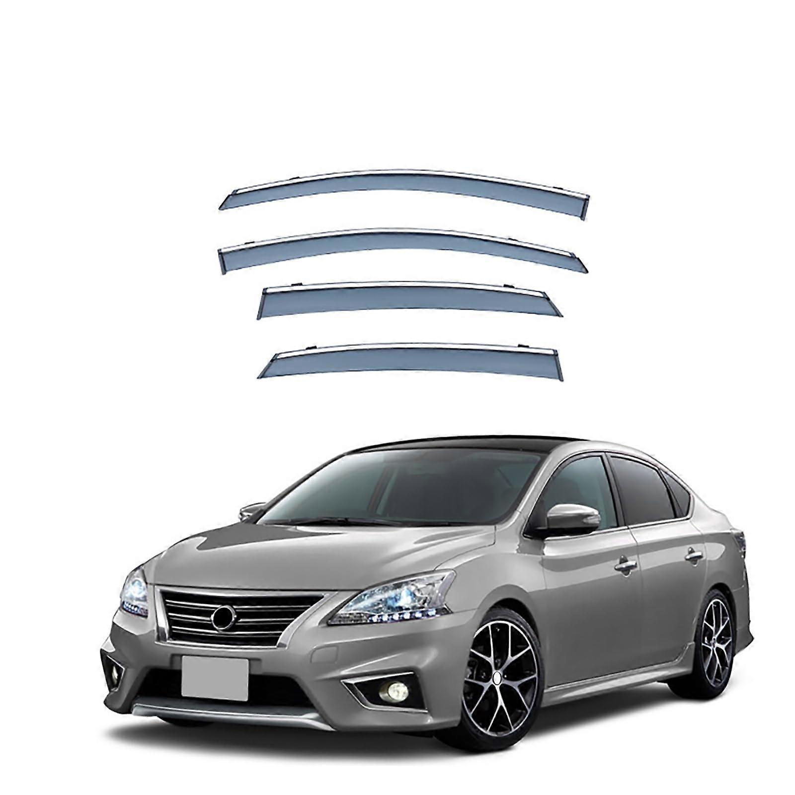 Compatible for Nissan Pulsar Sedan B17 20132017, 4 pieces car side window rain visor