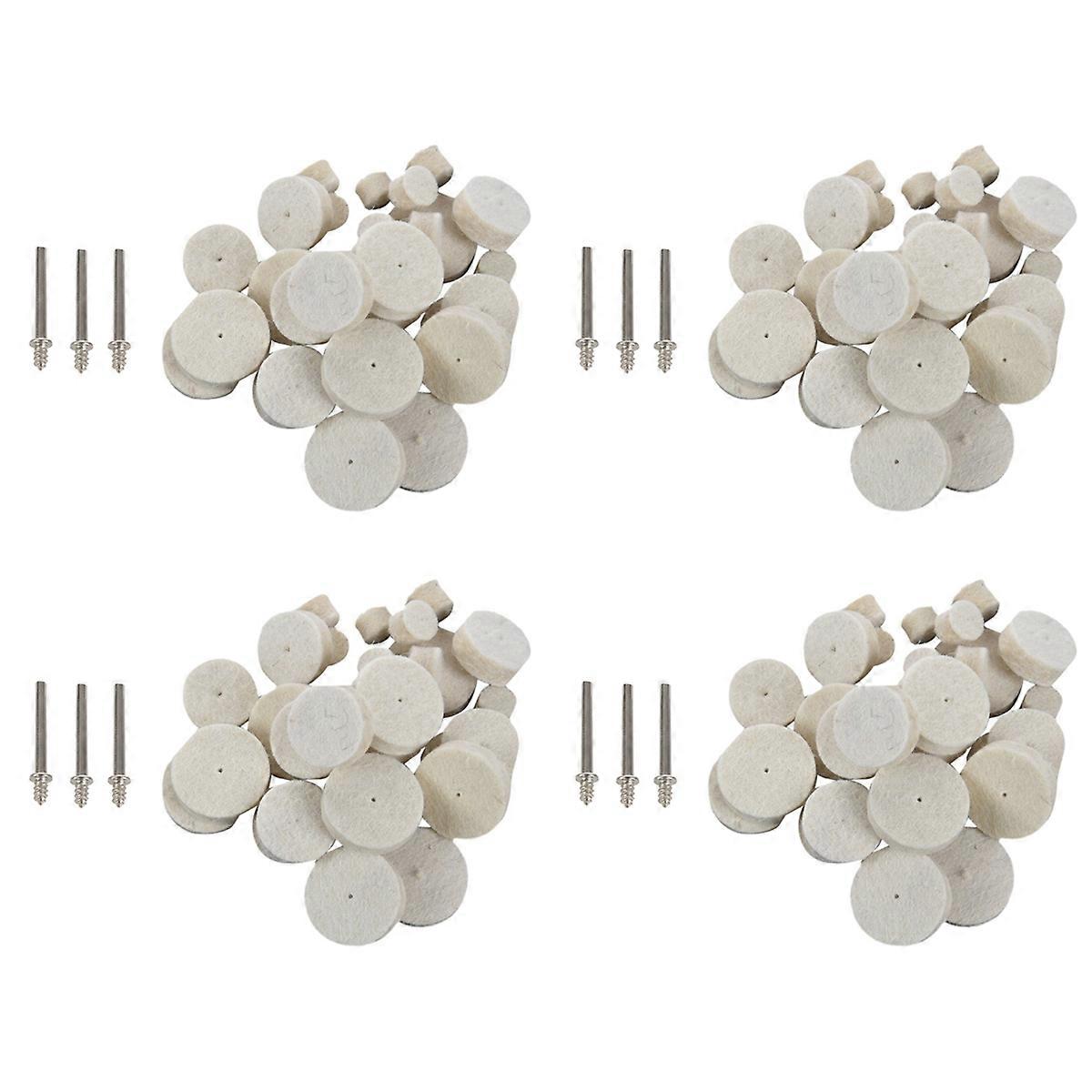 132Pcs Soft Felt Polishing Buffing Wheel Mixed Accessory for Rotary Tool