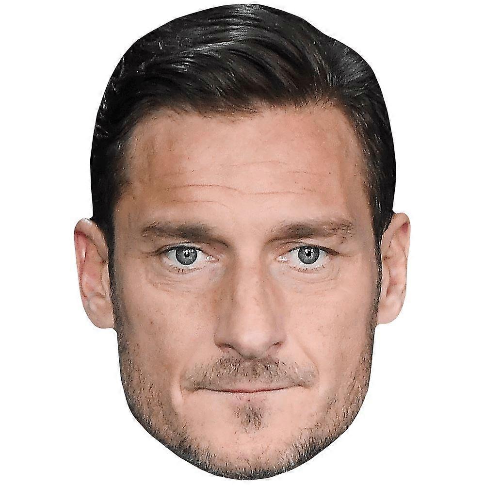 Francesco Totti (Stubble) Celebrity Mask, Flat Card Face