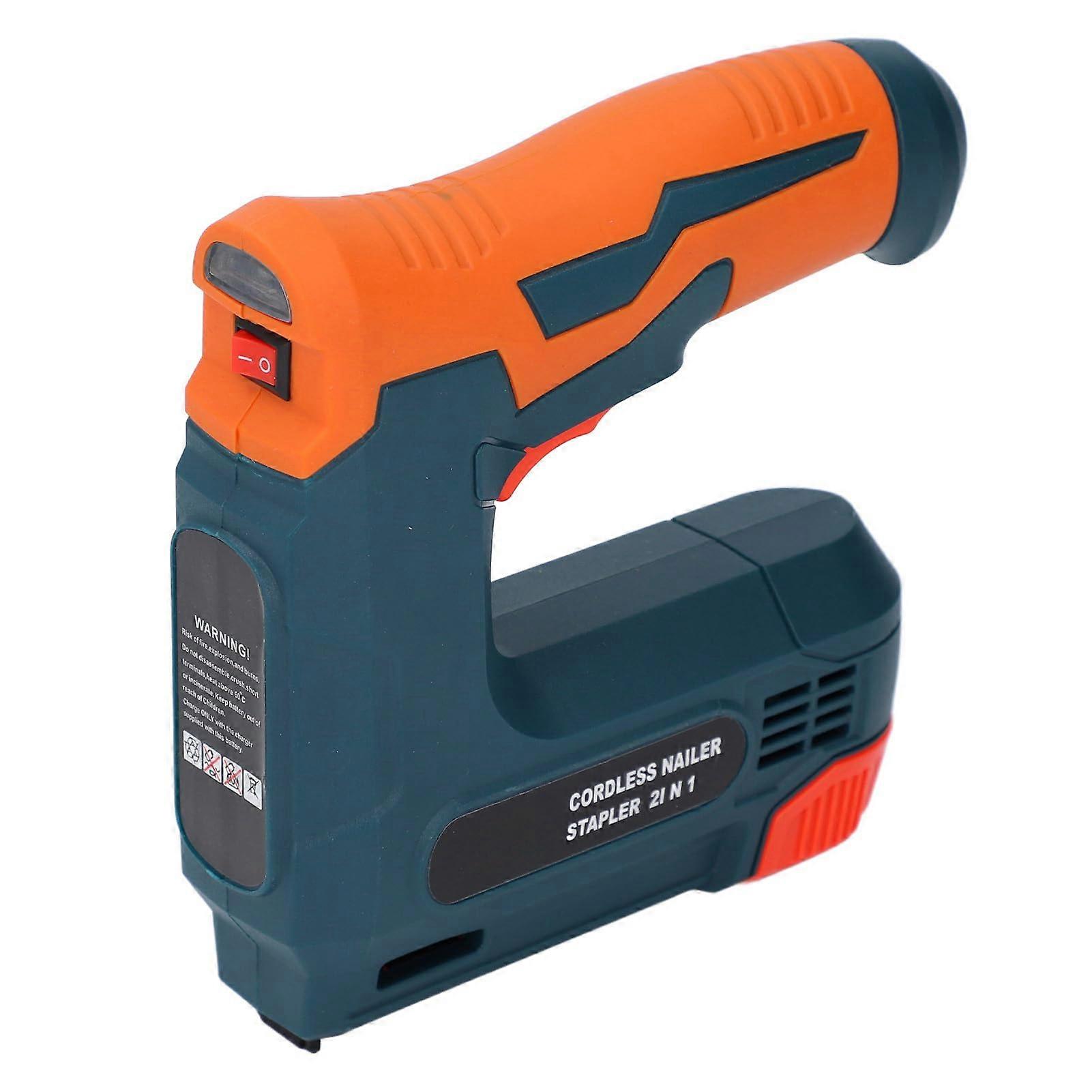 Wireless Brad Nailer - USB Rechargeable Tacker with 30 Nails/Min Speed and 3 Safety Switches for Wood and Upholstery Projects