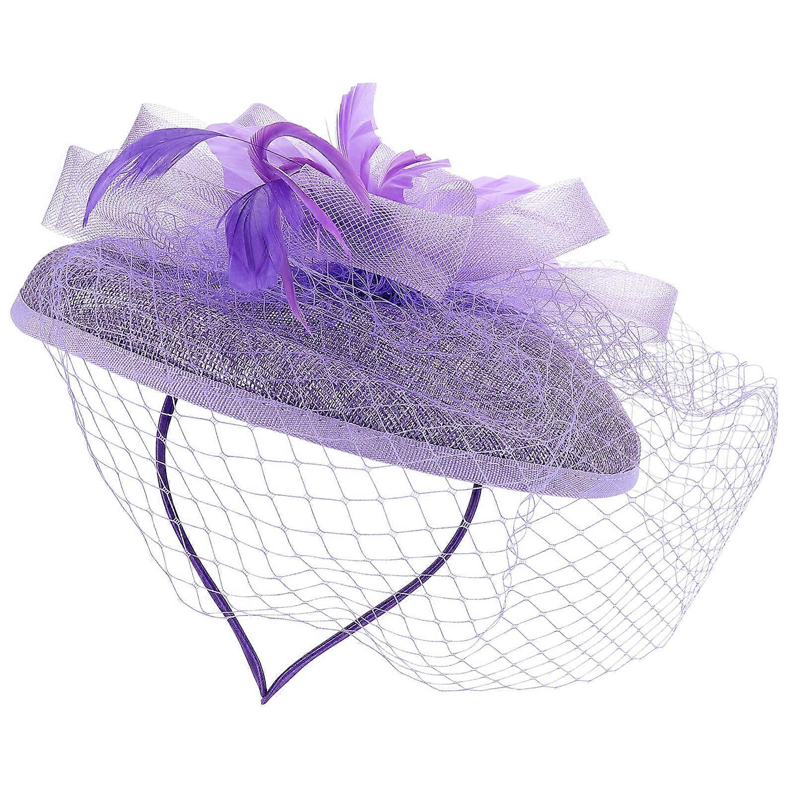 Chapeau bibi en maille de gaze beige avec clip amovible pour les mariages et les thés 7 pouces