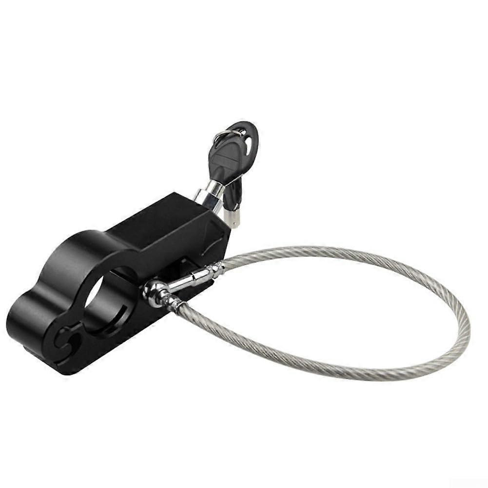 Motorcycle CNC Helmet Lock, Anti-Theft Helmet Lock for Motorcycles, Handlebar Lock 22-38 mm, Easy Installation in Black