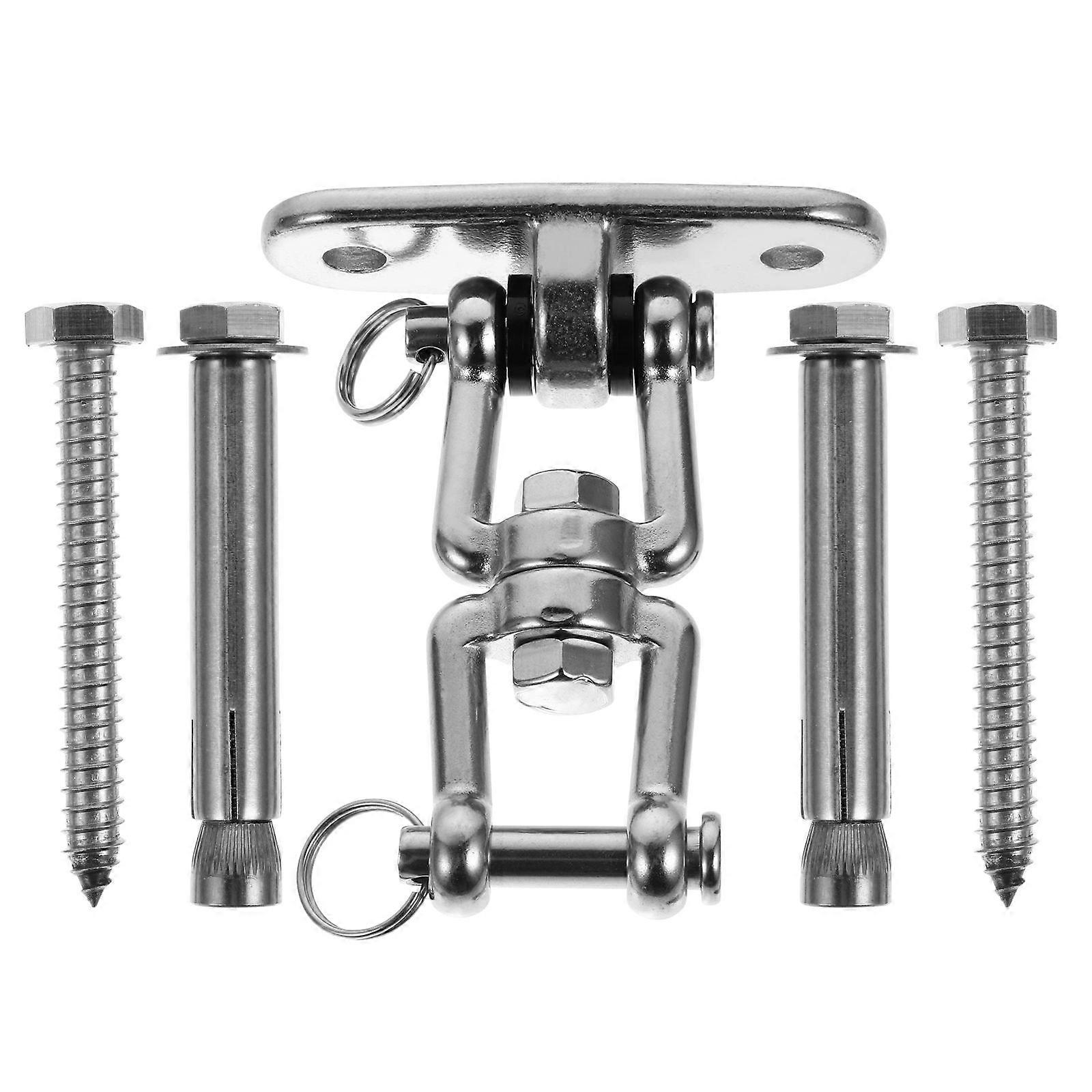 Stainless Steel Rotating Hammock Hanging Hook Heavy Duty Fixing Hook for Hammocks, Chairs & Swings