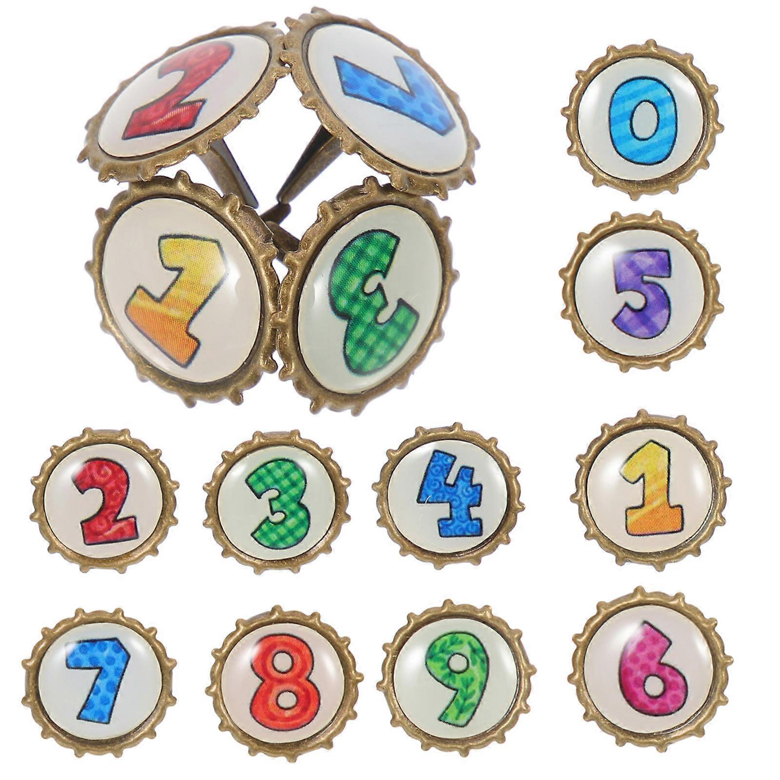 Decorative Brads 100Pcs Tiny Brads Alloy Fasteners For Felt Fixing Multi Color Useful For Craftsmen Projects