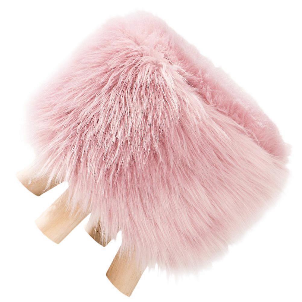 Round Step Stool Low Stool for Washing Foot Comfortable Use in Kitchen 28x28cm Pink Color 1Pack