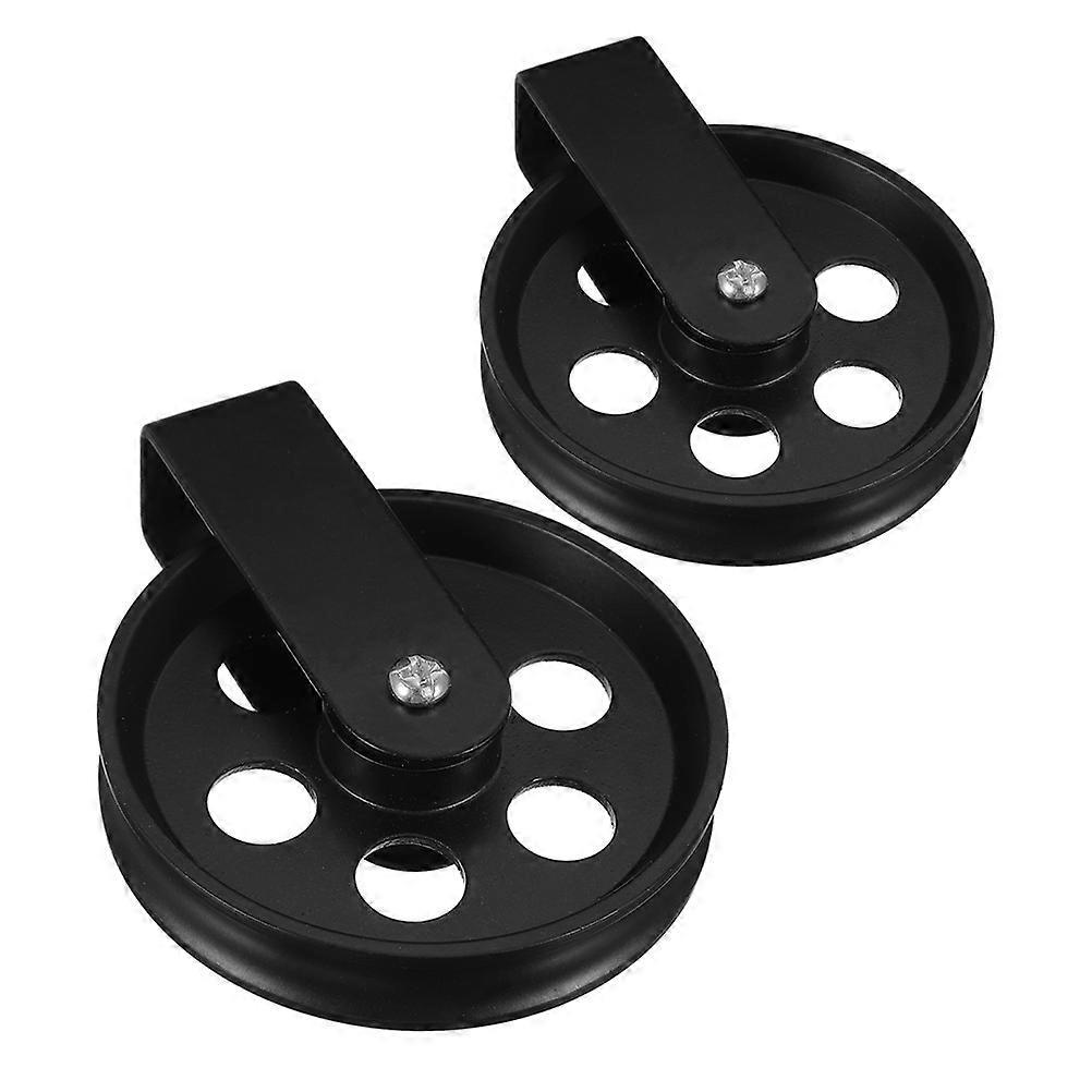 Ceiling Mount Single Pulley Compatible With Various Lighting Fixtures Provides Adjustable Height For Living Room 2Pcs