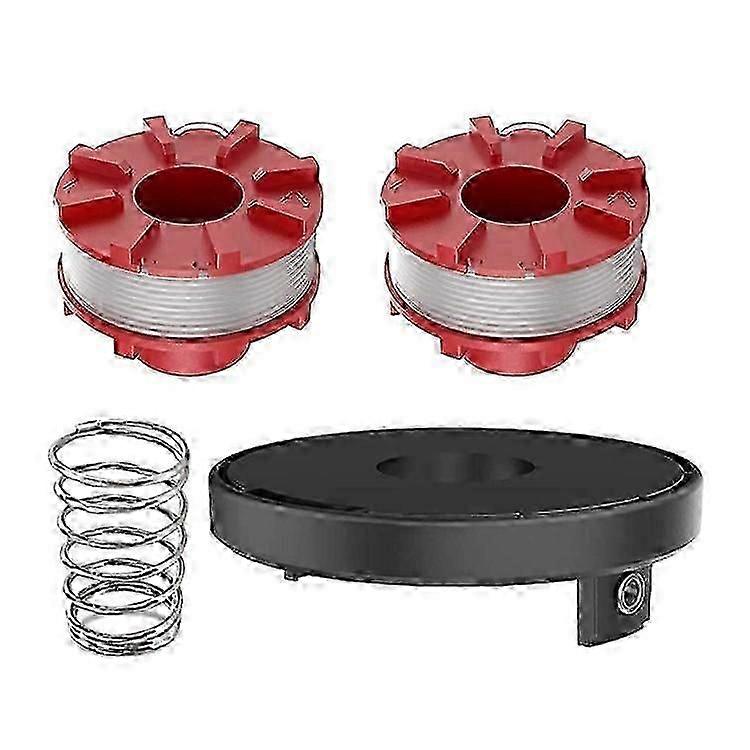 2 Spool+1 Cap+1 Coil Spring Compatible For Einhell Lawn Mower Replacement Parts Set Edition0612