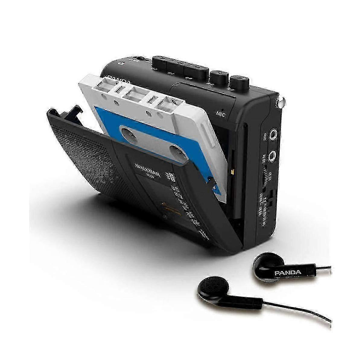 Portable AM/FM Retro Cassette Player with Built-in Speaker, Recording Function & Headphone Jack - Walkman Style Music Player for Home, Travel and Outd