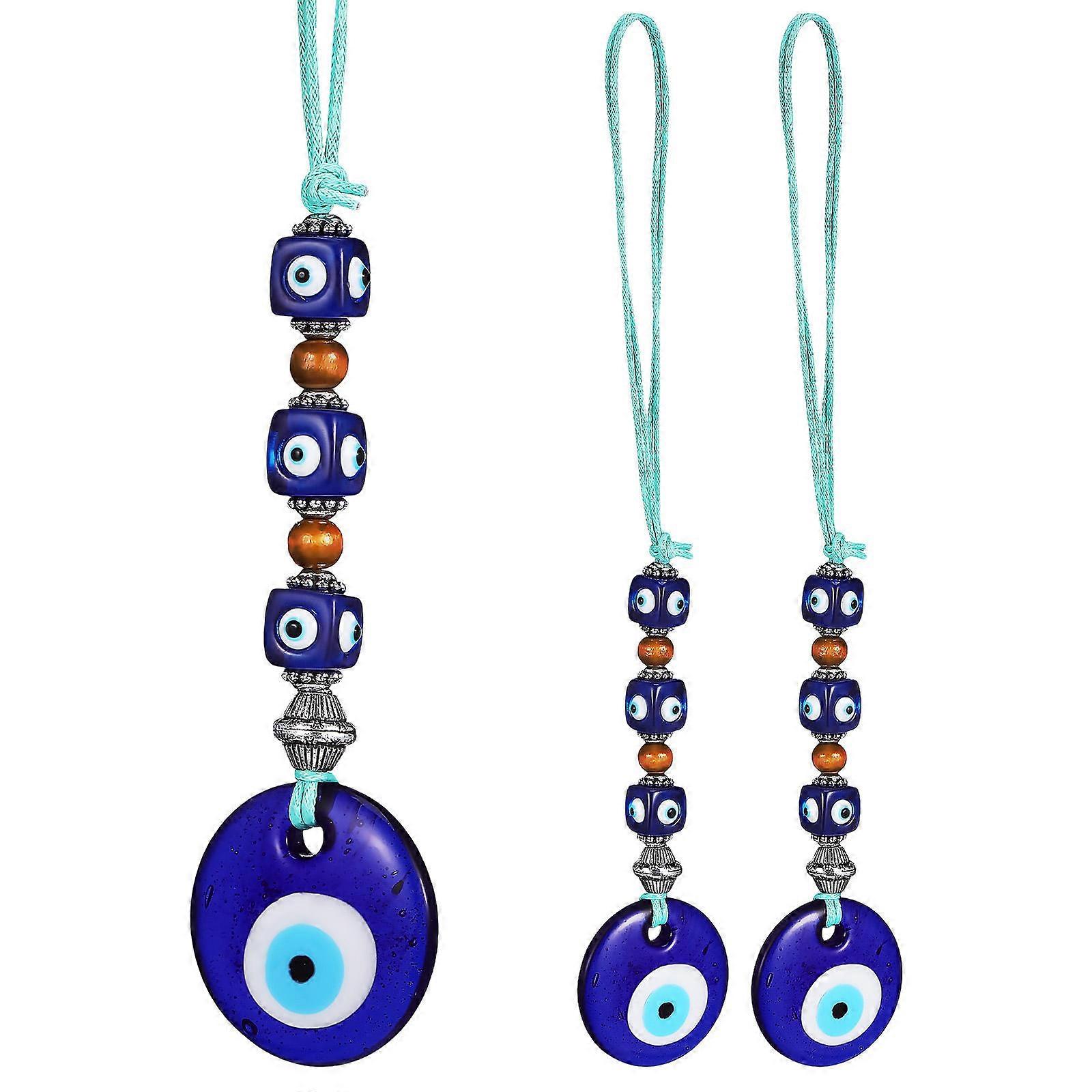 Assorted Color Evil Eye Beads 12 Pcs Decoration Gift Giving Round Amulet Style