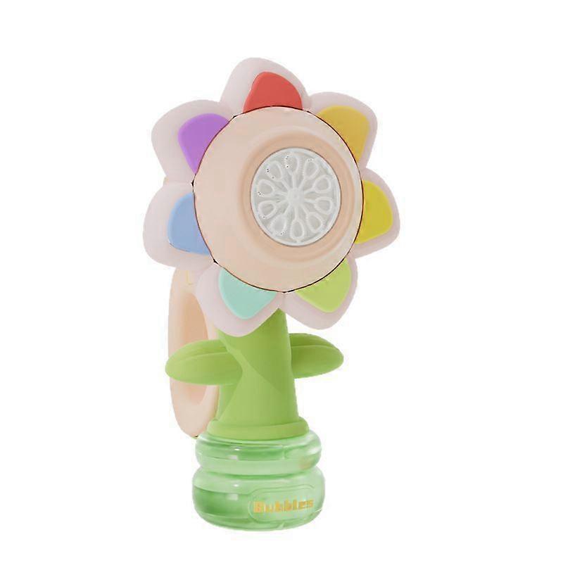 Sunflower Bubble Toy Electric Light-Adjustable Fully Automatic Portable Bubble Gun Children's Toy