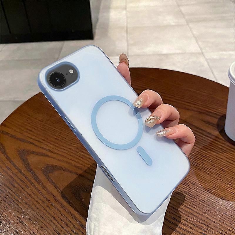 For iPhone 16e Magnetic Case Compatible with MagSafe Frosted PC Phone Cover