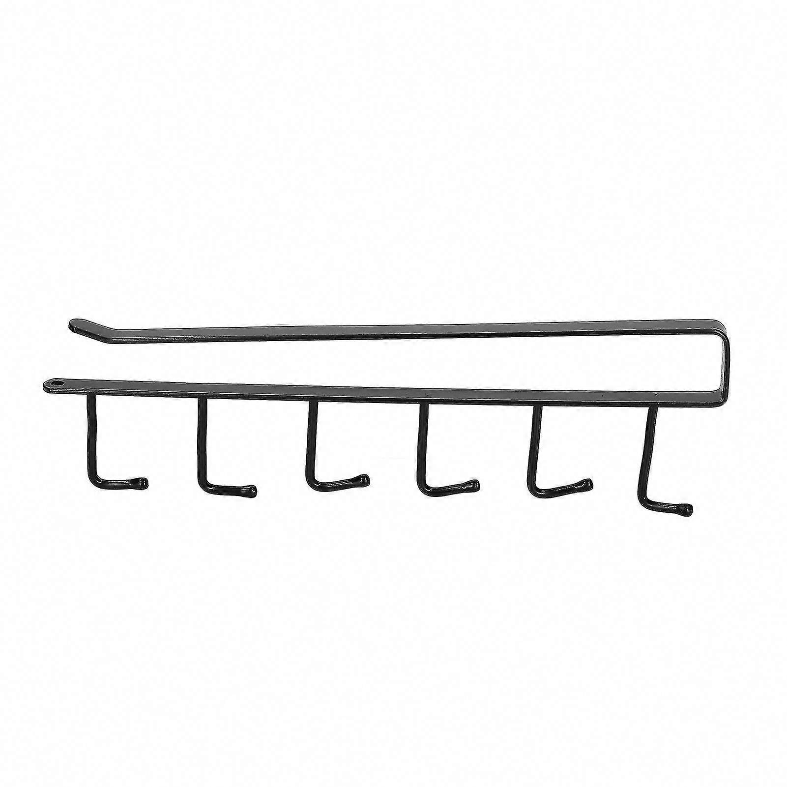 Elegant 6-Hook Coffee Mug Holder - Durable & Practical Kitchen Rack for Home Organization