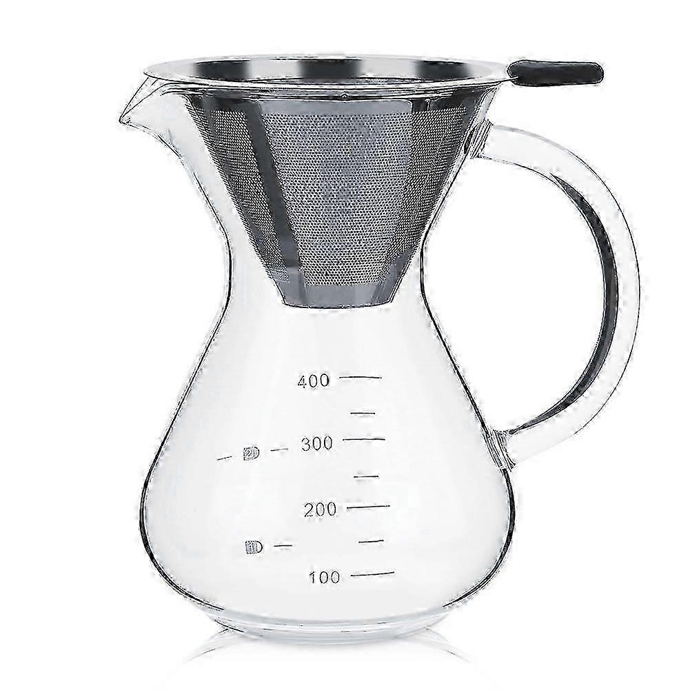 400ML di vetro versare sopra la macchina da caffè gocciolatore per la preparazione di caffè fresco fatto in casa