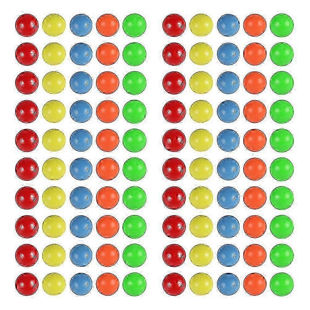 100pcs 5-Color Plastic Counting Balls for Math Learning, Probability Activities & Educational Games (1.5cm)