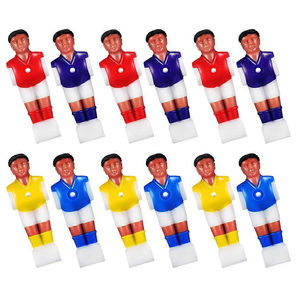 12Pcs Foosball Figures Table Football Players Machine Accessories Soccer Statues