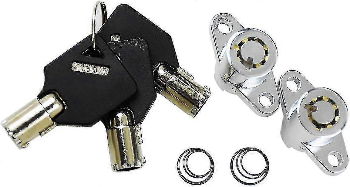 Hard Saddlebag Locks Set With Keys Compatible With Harley Touring E...