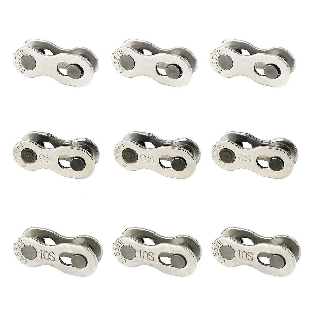 9 Pairs Bicycle Chain Link Connector 6-7-8 Speed 9 Speed 10 Speed Reusable