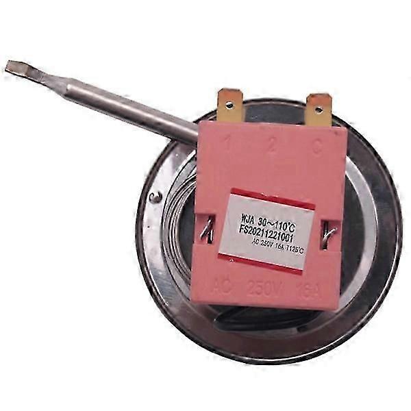 Ac 250v 16a 30-110c Temperature Control Capillary Thermostat for Electric Oven Black none