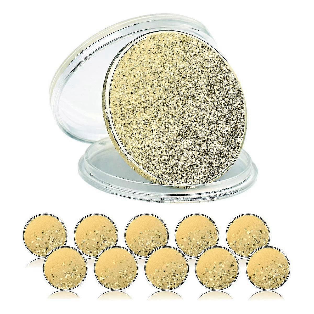 10 Pcs Blank , Eng Blanks S, 40mm Diameter With Acrylic Box () 2025