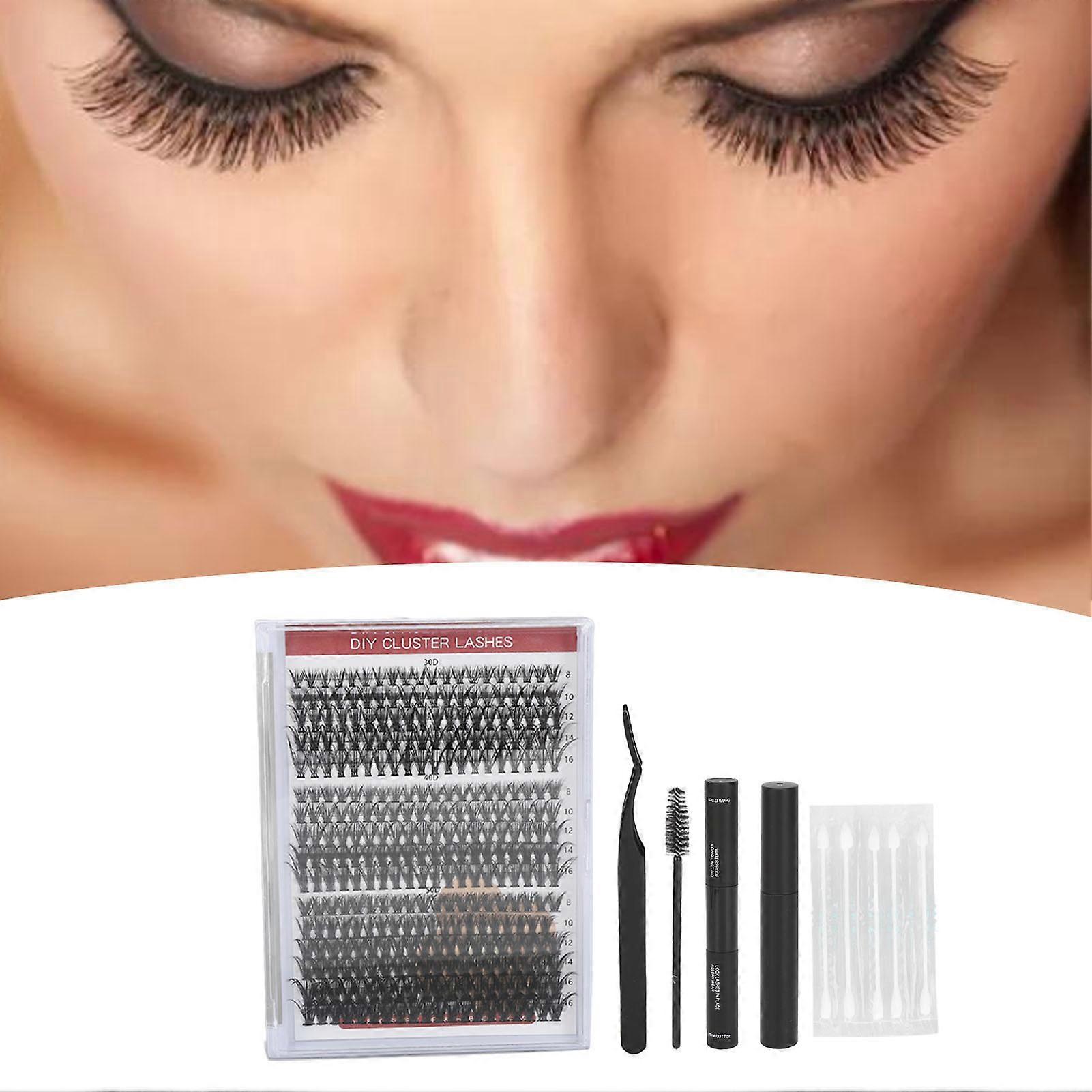 Lash Extension Kit 16 Rows 30D+40D+50D with 10ml Adhesive & Tweezers