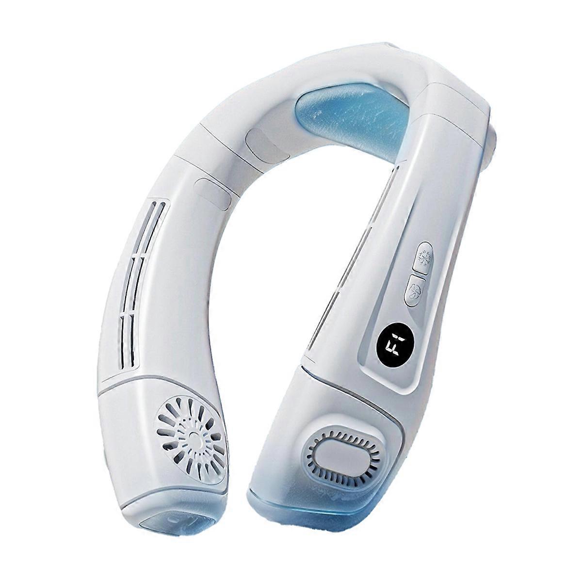Neck Air Conditioner Fans,2 in 1 Cooling Neck Fan with Cooling Plate