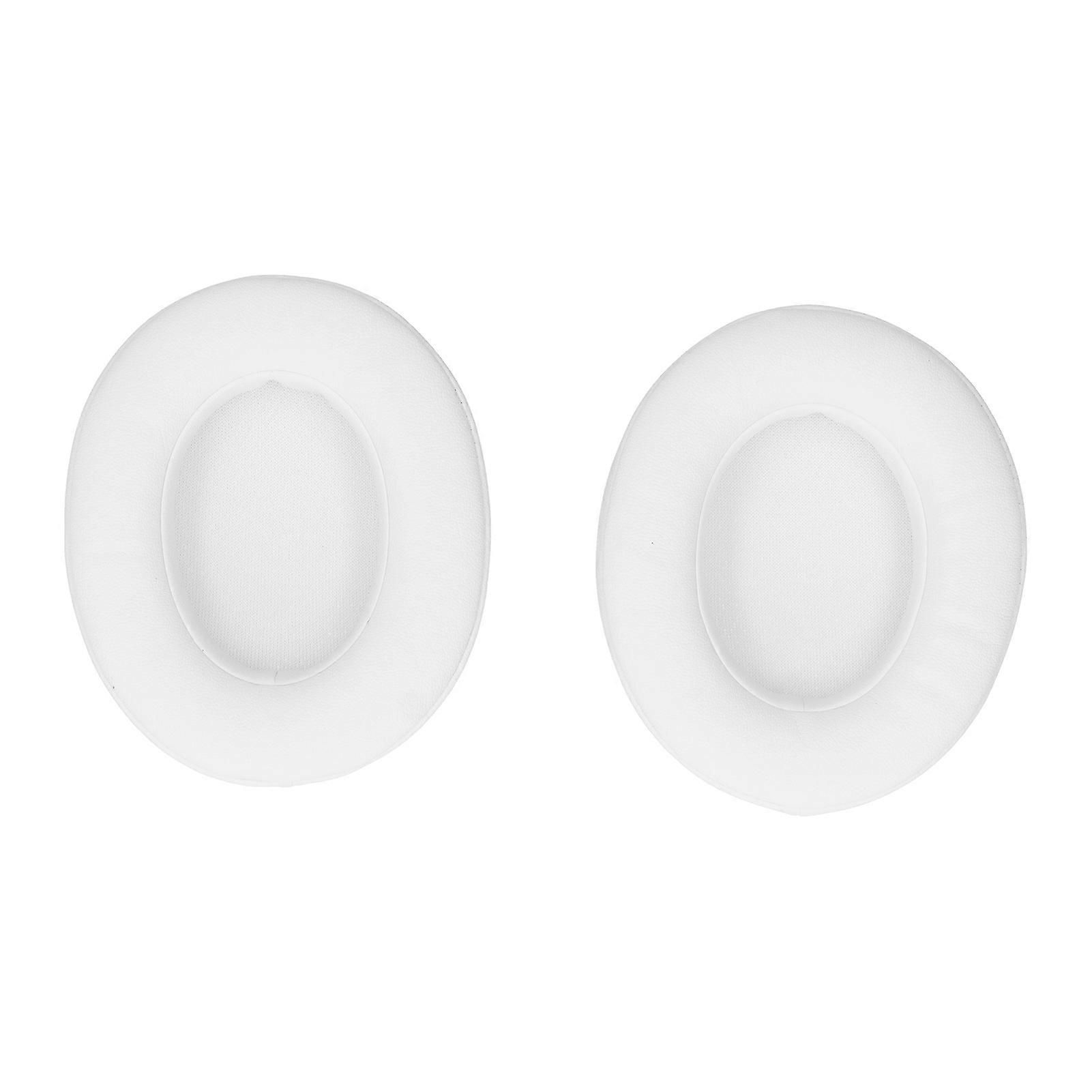 White Memory Foam Earpad Covers for Monster 2.0 - Noise Reduction & Easy Installation
