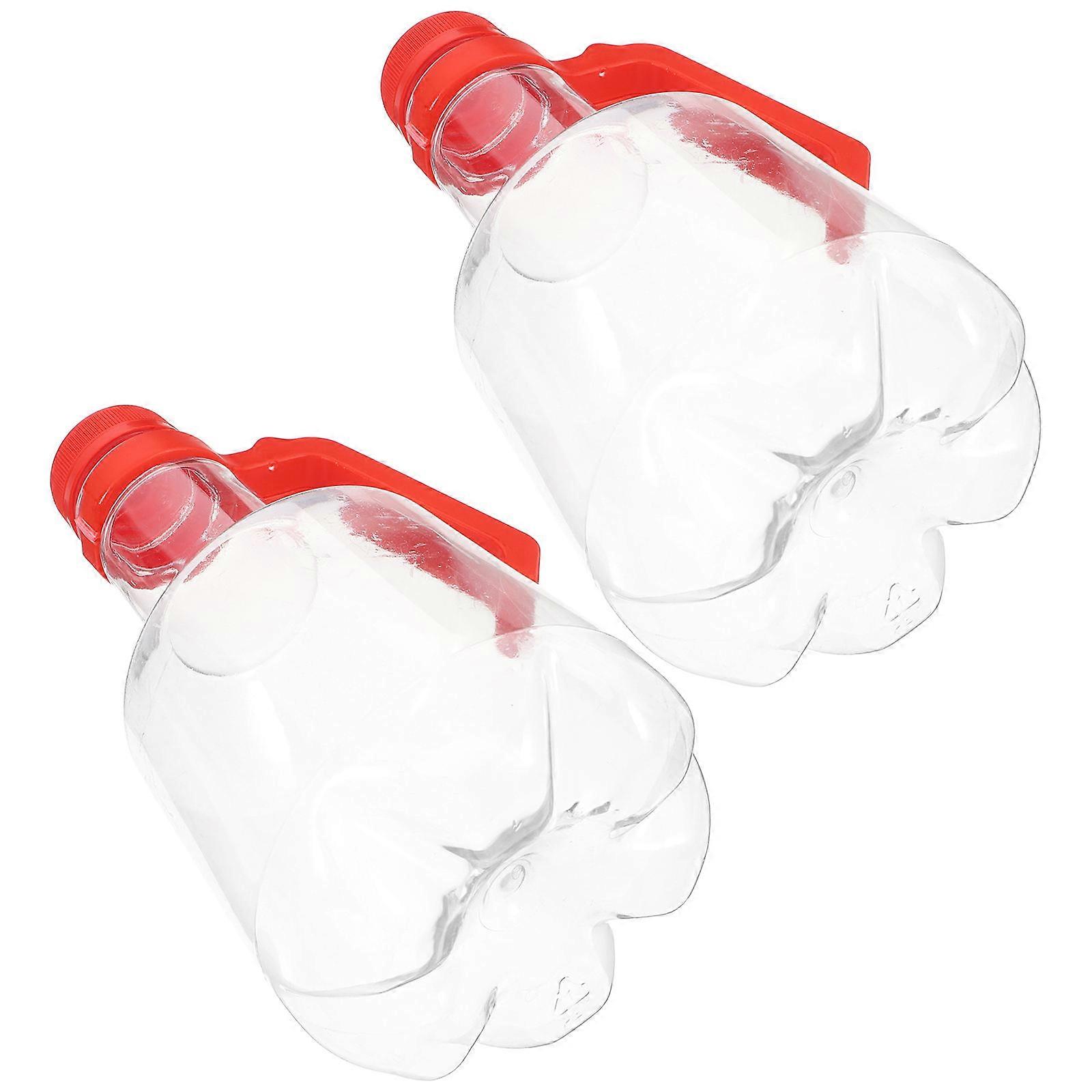 Reusable Plastic Beverage Bottle with Handle for Storage Use at Home Restaurants or Bars 1L