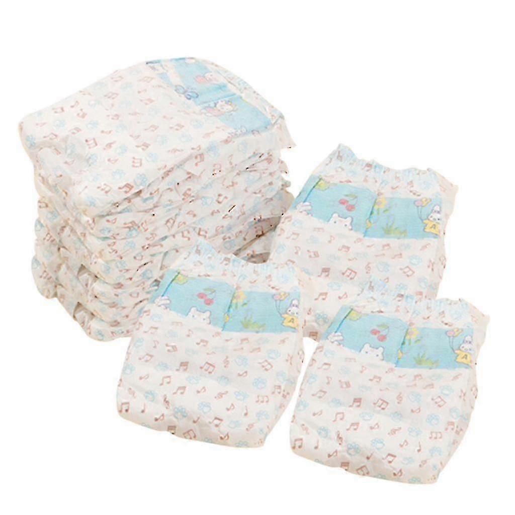 Small-Medium Dog Diapers with Wetness Indicator, 10 Pcs Pet Nappies for Incontinence