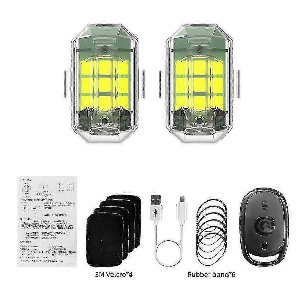 Universal Wireless Remote Control LED Strobe Light with Super Battery, 7 Colors, and Anti-collision Warning Light Compatible with Various Ve