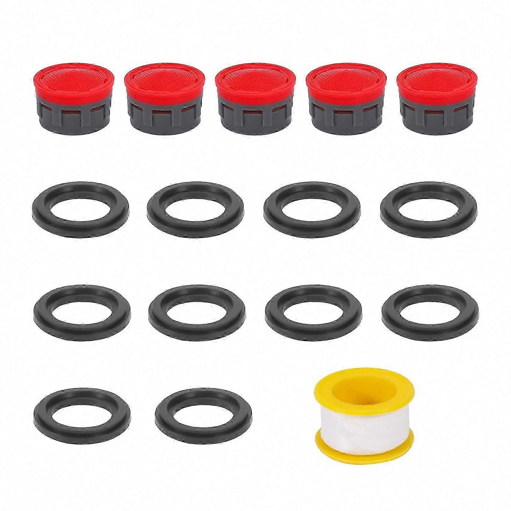 Faucet Aerator, 2.2 GPM Flow Restrictor Insert Replacement Parts for Bathroom Sink, 5 Pack, FAN