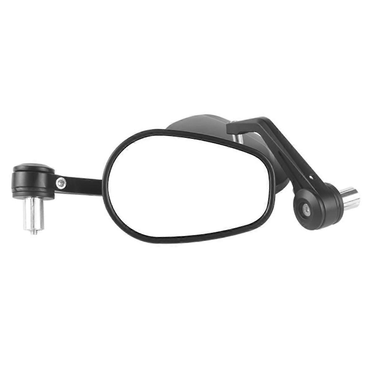 Universal Motorcycle 22mm Handlebar Rearview Mirror Oval Reflector B