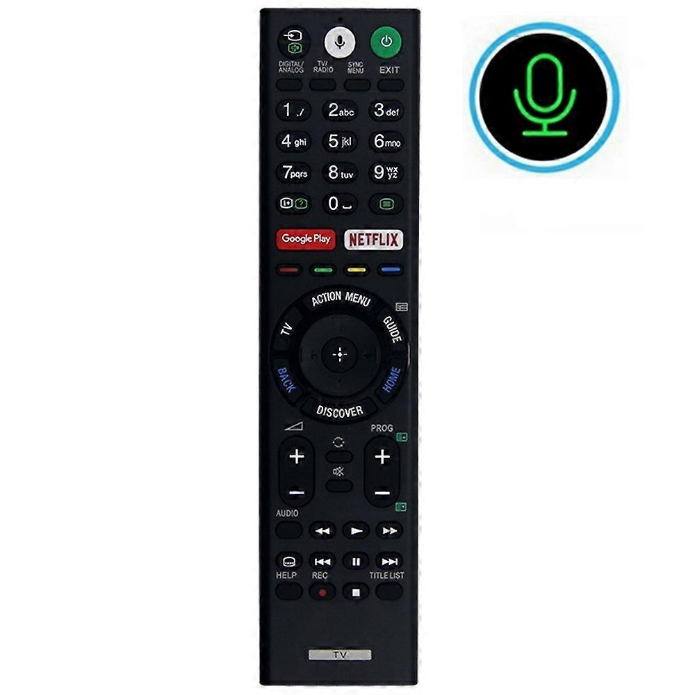 RMF-TX200E Compatible For Sony TV Voice Control Infrared Remote Replacement 10m Range Ergonomic Controller