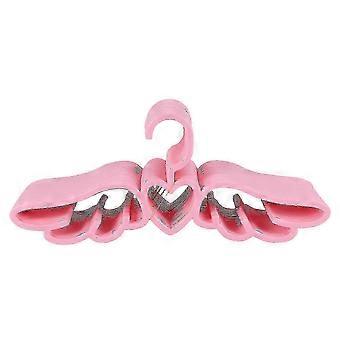 20 Stück neues Design Fly Angel Plastik Kleidung Hemd Kleiderbügel, süße hübsche rosa liebende Herz Schal unter