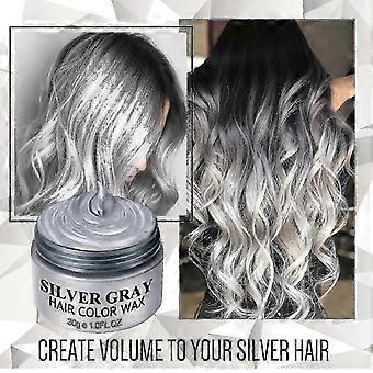 2025 Silver Gray White Hair Color Wax Pomades 1oz Natural Hair Coloring Wax Cosplay fi