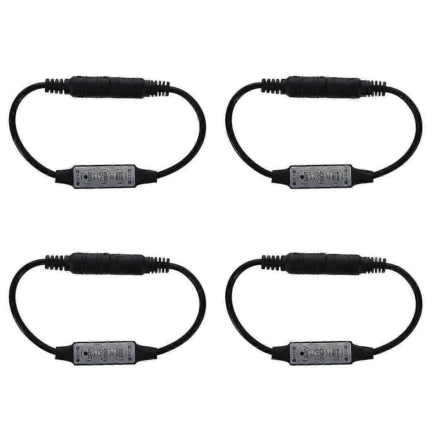 Inline Controller Mini 3 Key Dimmer Switch for LED Strip Light Black