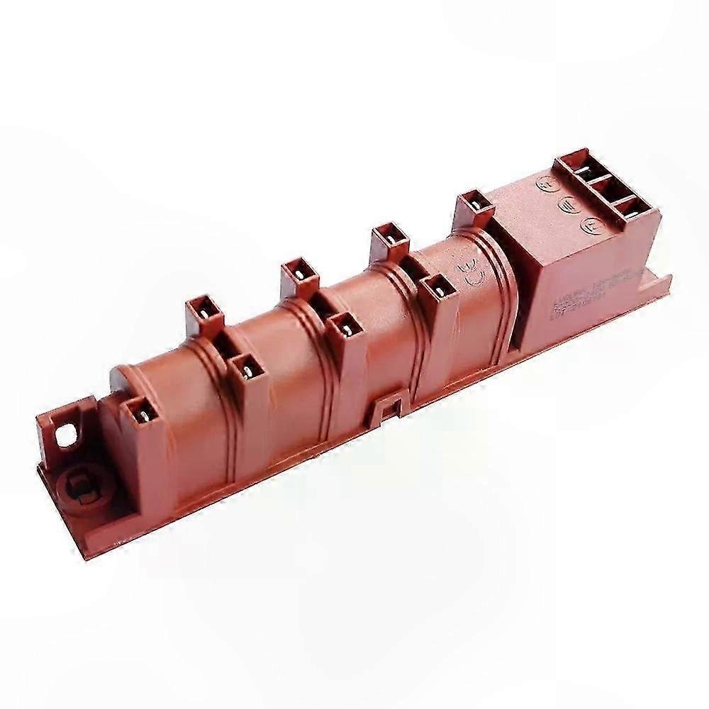 Universal Electronic Ignition Unit for Boiler Stove Steam Oven with 8 Holes and Spark Plug Terminals AC 220V Pulse Igniter