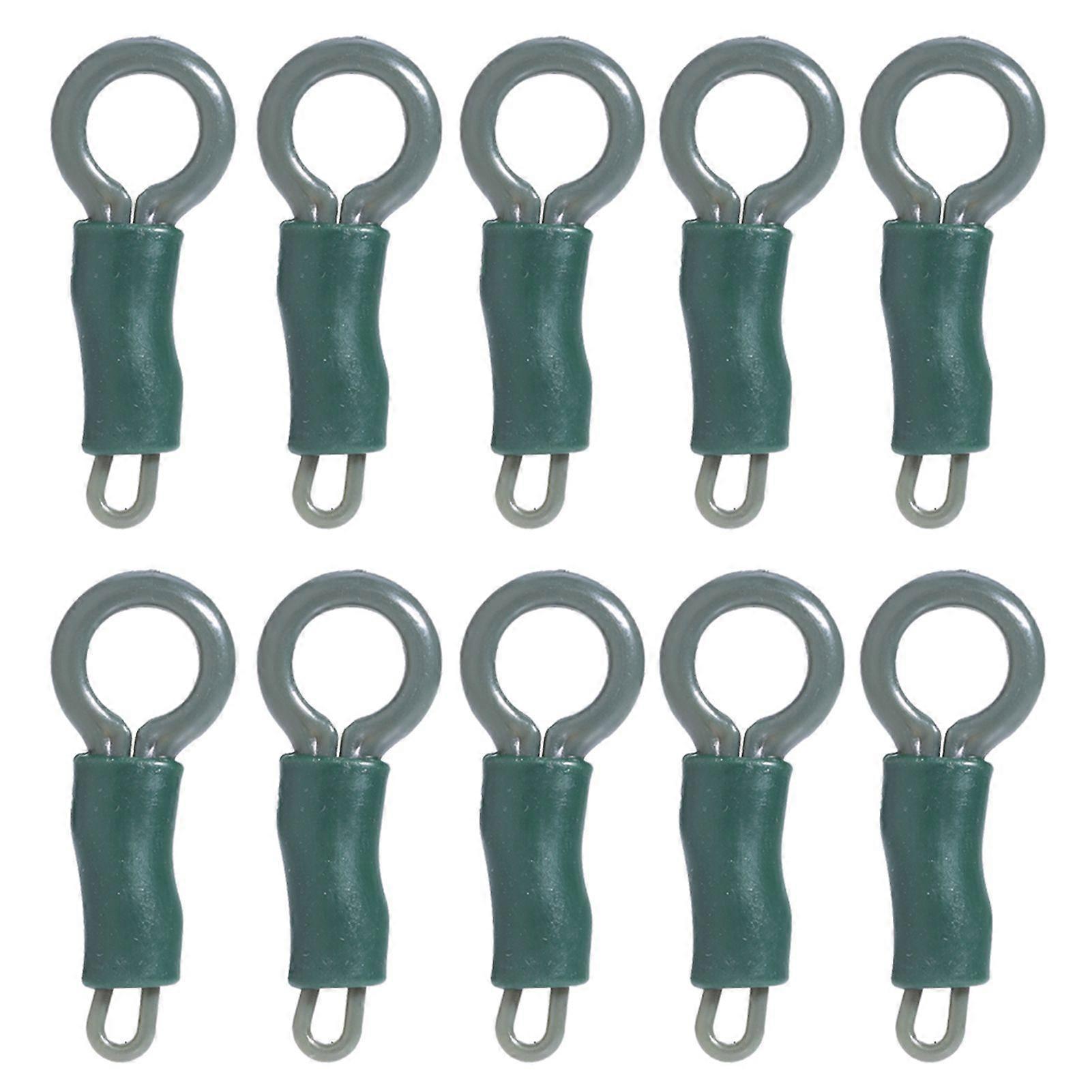 10 Set Durable Back Lead Clips and Locking Tubes Carp Fishing Terminal Tackle Accessories