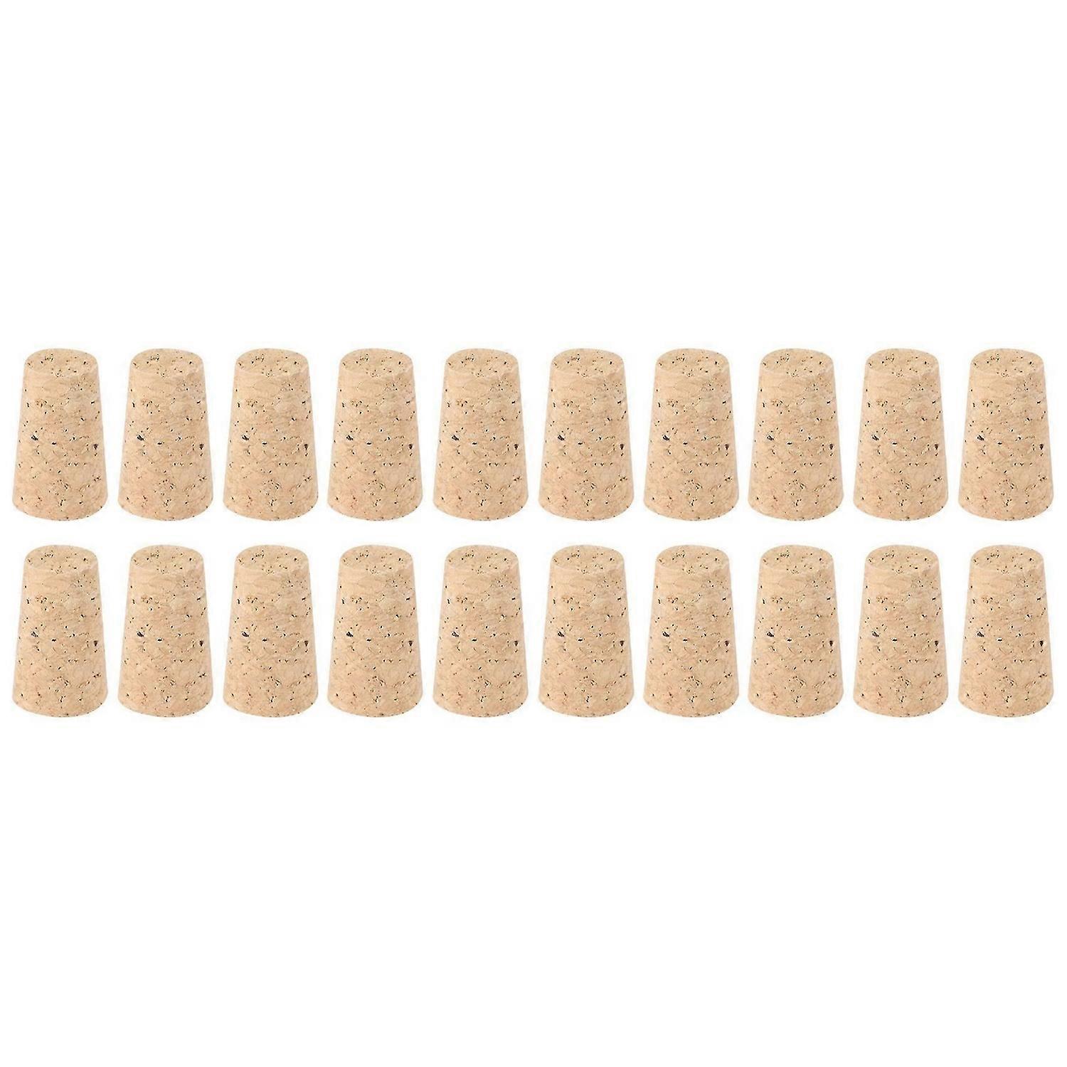 20Pcs/Lot Natural Wood Corks Cone Type Corks Plug Sealing Cap