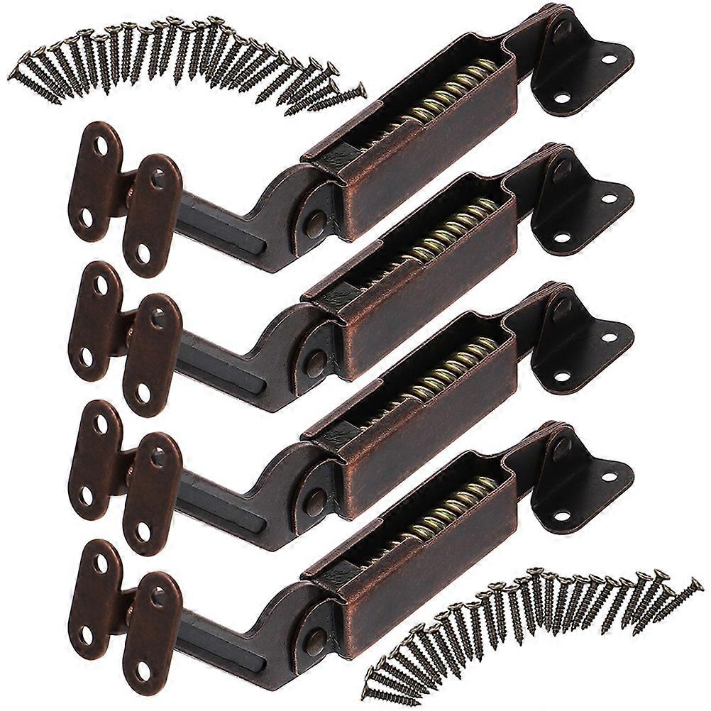 Universal Lid Support Hinges Cabinet Iron Multi Color Slow Close 4Pcs