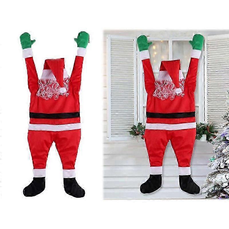 サンタクロース登山ハンギングデコレーションクリスマス屋外ヤードウィンドウ装飾