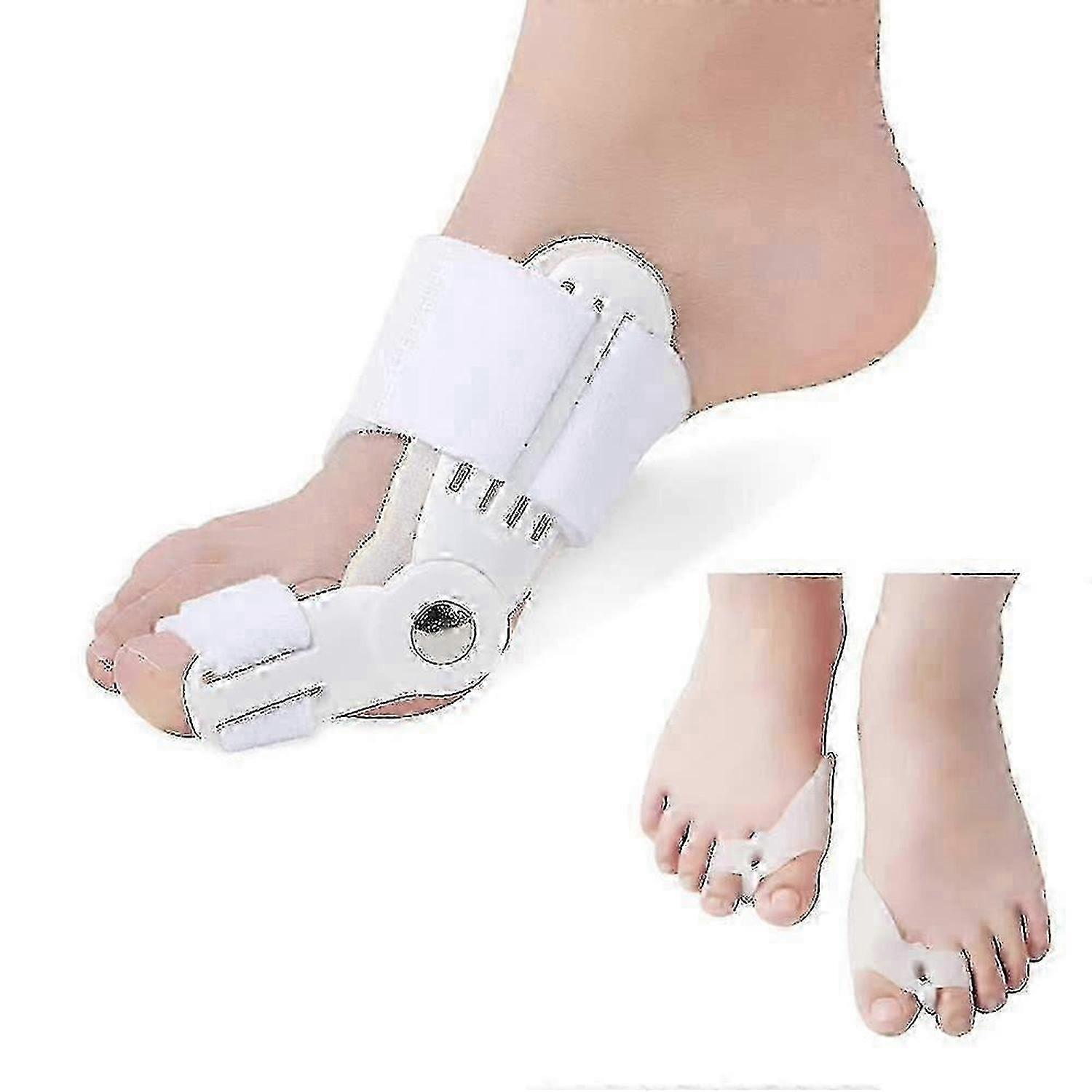 Correttore per alluce valgo, tutore ortopedico per alluce valgo, cuscinetti per alluce valgo per donne e uomini, tutore regolabile per dita dei piedi e sollievo dall'alluce valgo