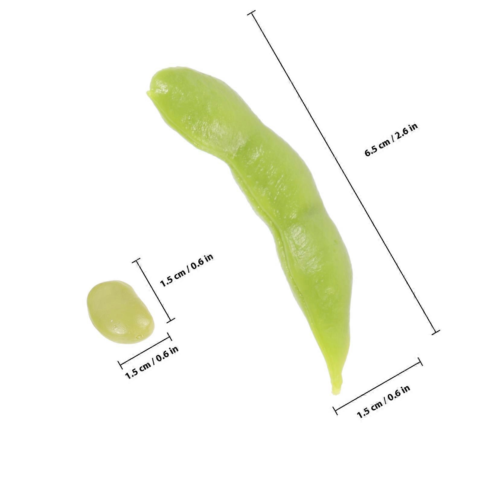Fake Edamame Simulation Bean Models for Decor 1Set