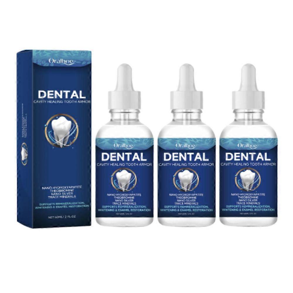 3pcs 60ml Tooth Care Solution Dentite Cavity Tooth Armor