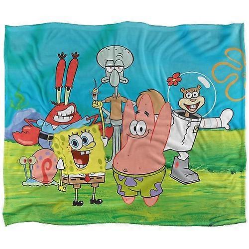 SpongeBob SquarePants Silky Group Scene Supersoft Blanket
