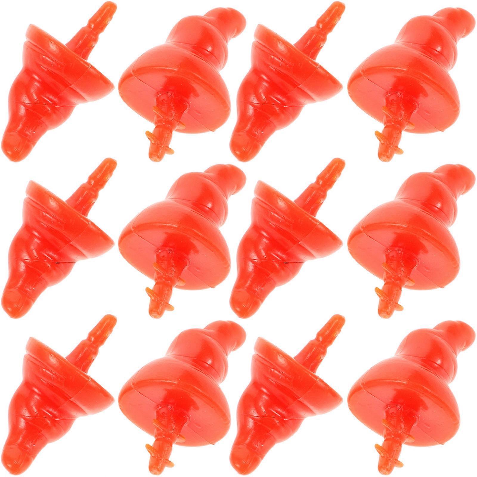 Orange Plastic Snowman Nose for Xmas DIY Making Crafts 100Pcs