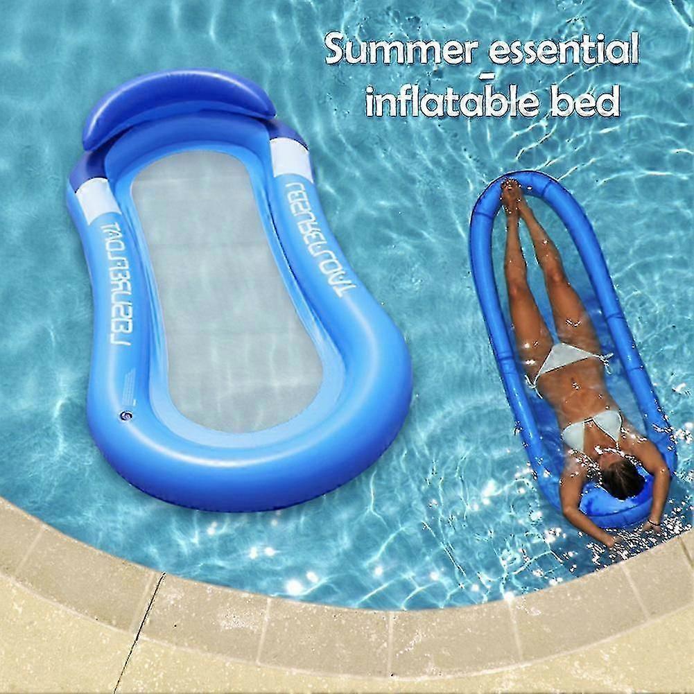 Pvc Inflatable Floating Row Foldable Swimming Pool Summer Party Water Float Bed Lounger Chair Summer Pool Air Mattresses
