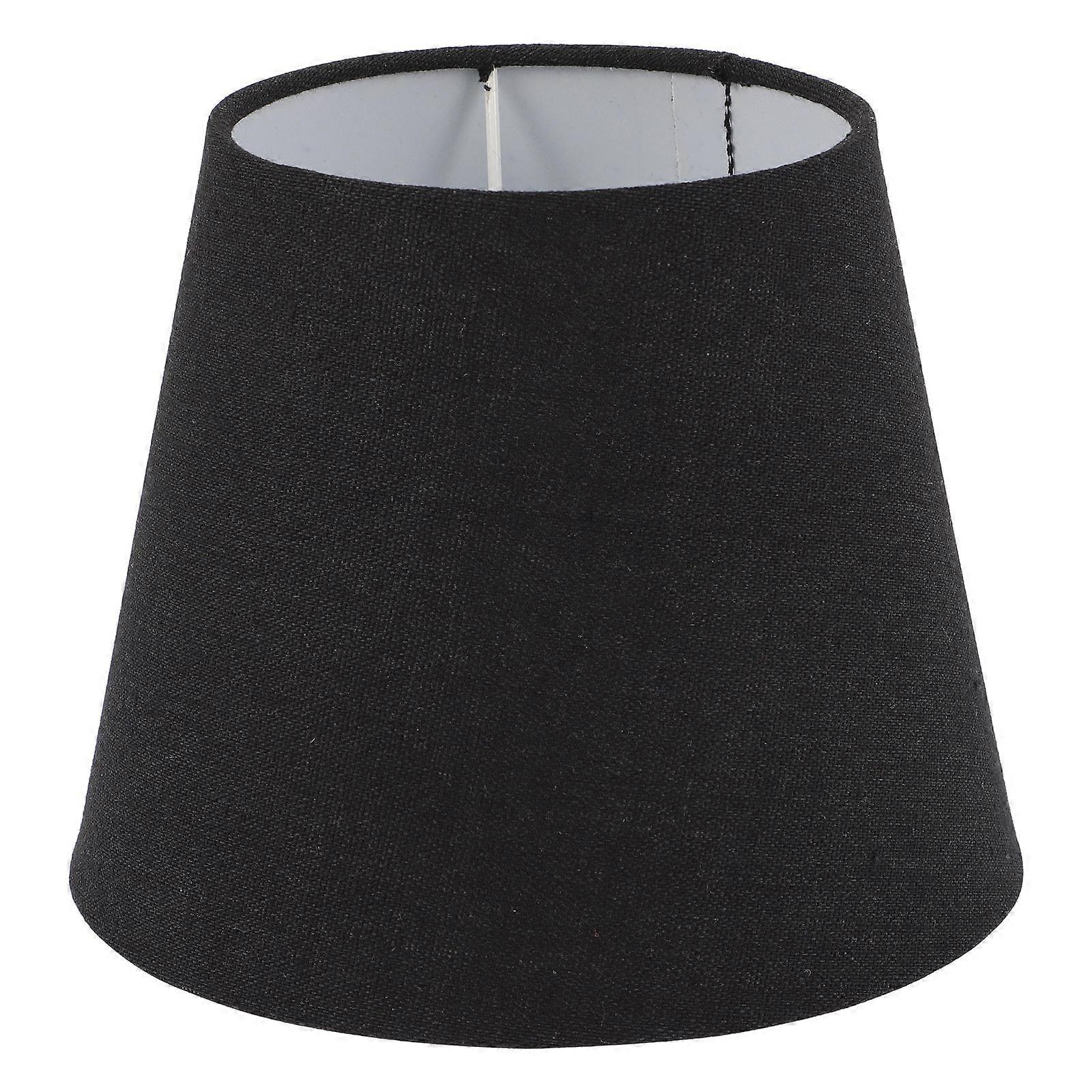 Black Fabric Lamp Shade Table Lamp Shade for Home 2Pcs E14 Light Cover