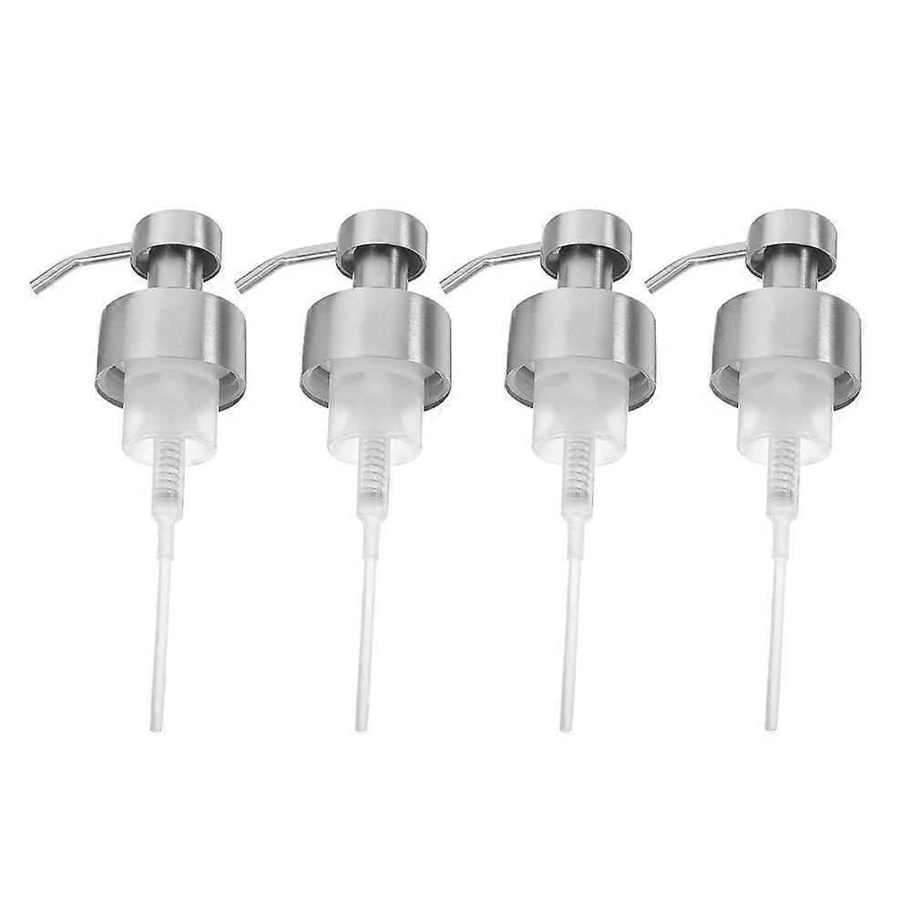 Stainless Steel Soap Pump Replacement Head For Bathroom Kitchen Use 12 Pcs Silver Durable Material Efficient Dispensing