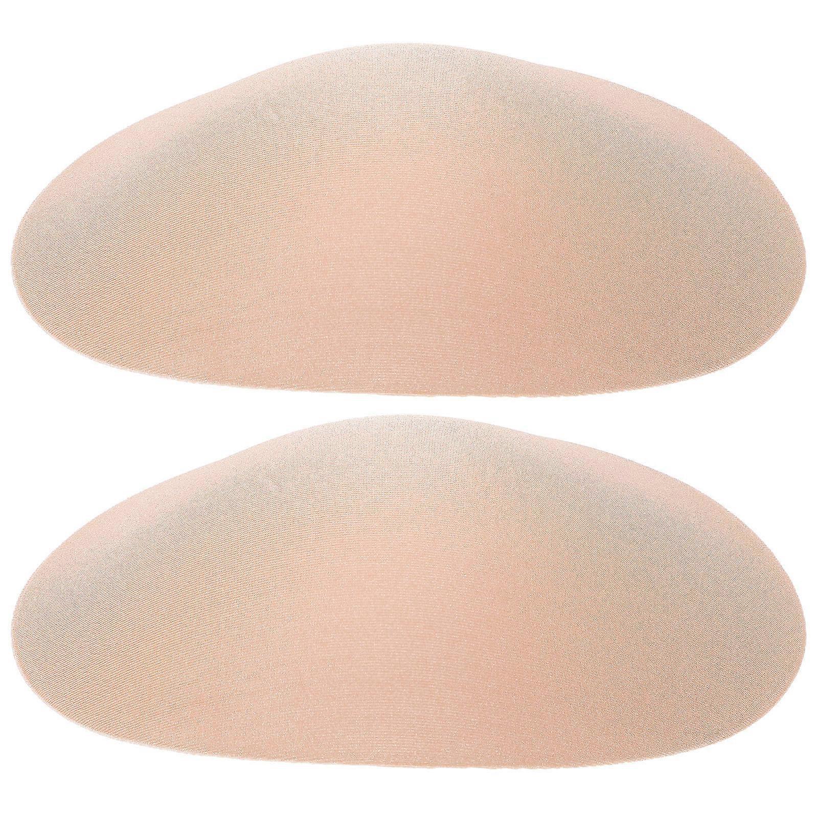 Shoulder Enhancer 4 Pairs Invisible Shoulder Pad Anti-skid Cushioning Detachable Shoulder Padding For Women With Khaki Color